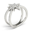 Open North Star Cluster Pavé Diamond Ring