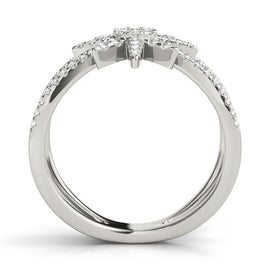 Open North Star Cluster Pavé Diamond Ring