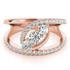 Round Trilogy Open Pavé Diamond Ring