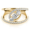 Round Trilogy Open Pavé Diamond Ring