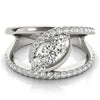 Round Trilogy Open Pavé Diamond Ring