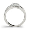 Round Trilogy Open Pavé Diamond Ring