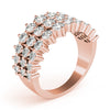 Round Multi-Row Diamond Ring