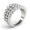 Round Multi-Row Diamond Ring