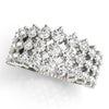 Round Multi-Row Diamond Ring