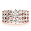 Round Multi-Row Diamond Ring