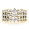 Round Multi-Row Diamond Ring