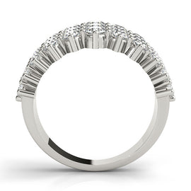 Round Multi-Row Diamond Ring