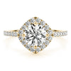 Round Halo Pavé Engagement Ring