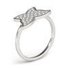 Butterfly Cluster Novelty Diamond Ring