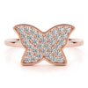 Butterfly Cluster Novelty Diamond Ring