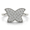 Butterfly Cluster Novelty Diamond Ring