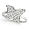 Butterfly Cluster Novelty Diamond Ring