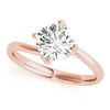 Round Solitaire Twisted Engagement Ring