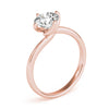 Round Solitaire Twisted Engagement Ring