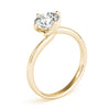 Round Solitaire Twisted Engagement Ring