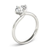 Round Solitaire Twisted Engagement Ring