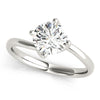 Round Solitaire Twisted Engagement Ring