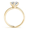 Round Solitaire Twisted Engagement Ring