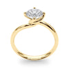 Round Solitaire Twisted Engagement Ring