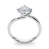 Round Solitaire Twisted Engagement Ring