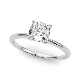 Cushion Solitaire Engagement Ring