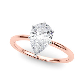 Pear Solitaire Engagement Ring