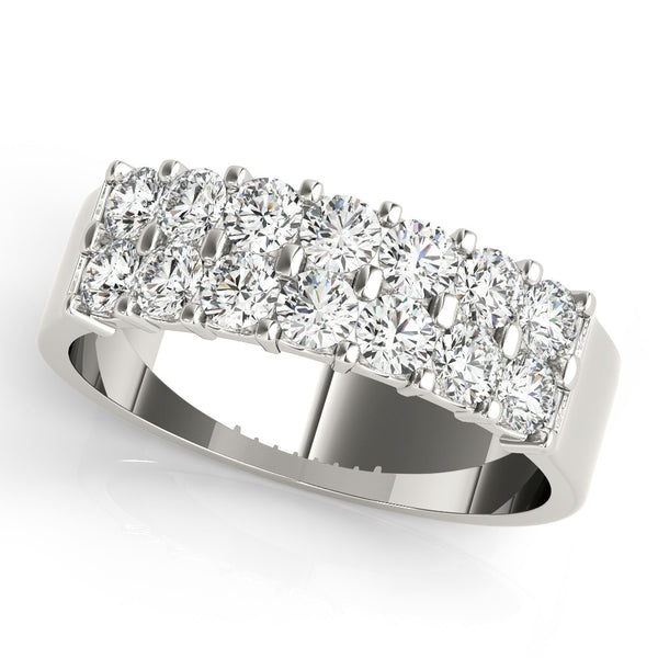 Round Double Row Diamond Ring