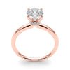 Round Solitaire Hidden Halo Engagement Ring