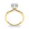 Round Solitaire Hidden Halo Engagement Ring