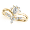 Pear Chevron Multi-Row Diamond Ring