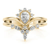 Pear Chevron Multi-Row Diamond Ring