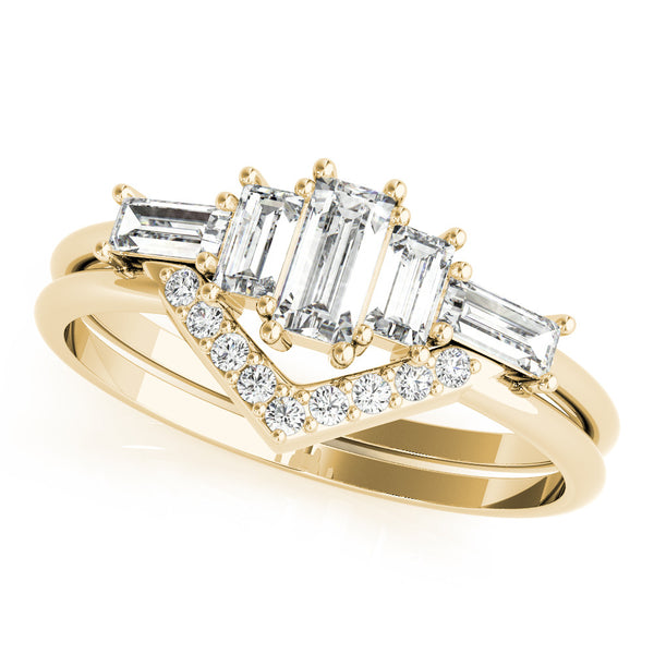 Trilogy Baguette Cut Diamond Ring