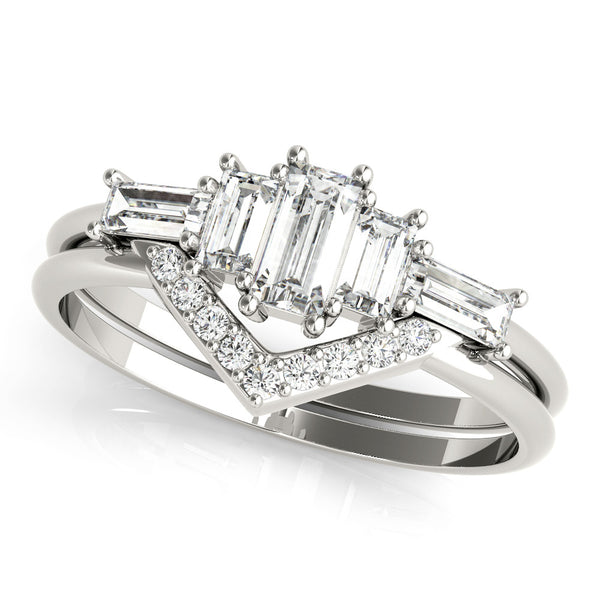 Trilogy Baguette Cut Diamond Ring