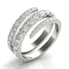 Round Open Pavé Diamond Ring