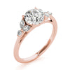 Round Cut Shoulders Engagement Ring