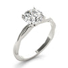 Round Solitaire Twisted Engagement Ring