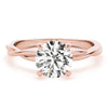 Round Solitaire Twisted Engagement Ring