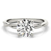 Round Solitaire Twisted Engagement Ring