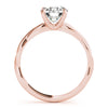 Round Solitaire Twisted Engagement Ring