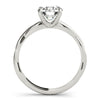 Round Solitaire Twisted Engagement Ring