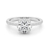 Round Halo Pavé Engagement Ring