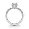 Round Halo Pavé Engagement Ring