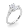 Emerald Cut Pear Shoulders Engagement Ring