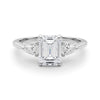 Emerald Cut Pear Shoulders Engagement Ring