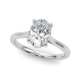 Oval Solitaire Engagement Ring