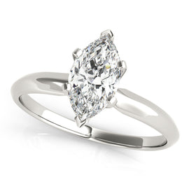 Marquise Solitaire Engagement Ring