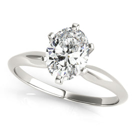 Oval Solitaire Engagement Ring