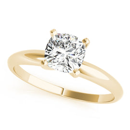 Cushion Solitaire Engagement Ring