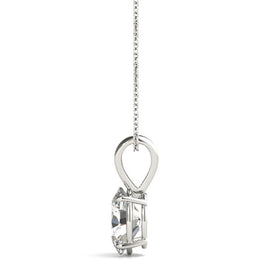 Oval Diamond Solitaire Pendant